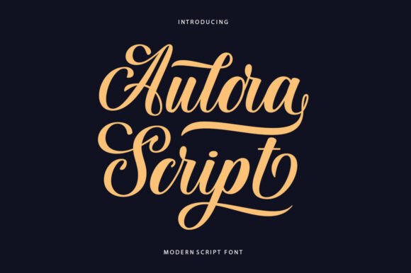 Aulora Script: Elegant Calligraphy for Modern Design