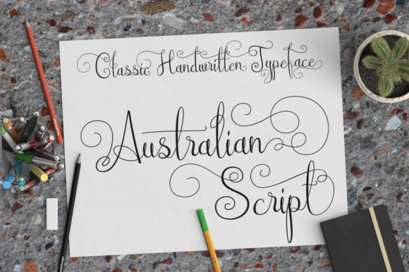 Australian Script: A Timeless Handwritten Font for Creative Projects