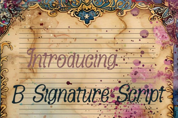 B Signature Script: The Font That Elevates Your Design Game