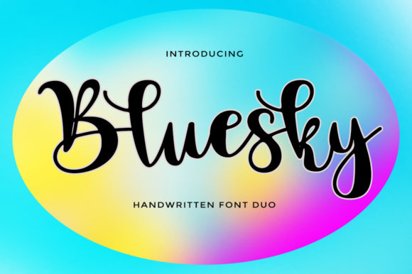Bluesky Script: A Handwritten Font with Versatile Appeal