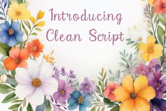 Clean Script: A Versatile Font for Modern Design Projects
