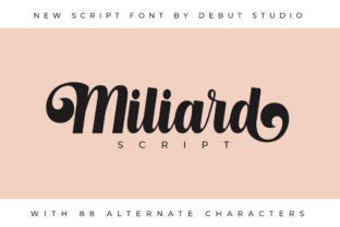 Discover the Beauty of Milliard Script: A Unique Flowing Font for Creative Design