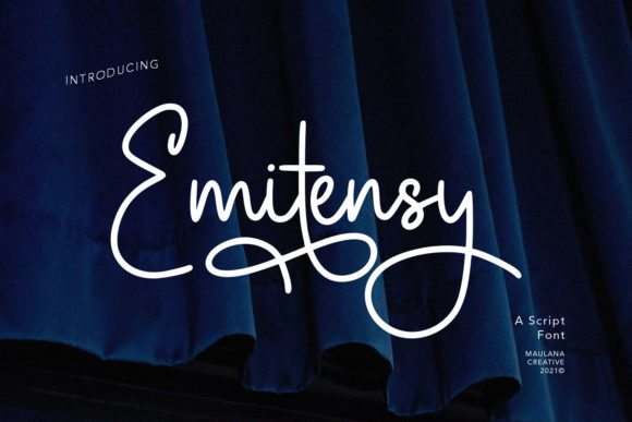 Discover the Elegance of Emitensy Script: A Joyful Font for Modern Creativity