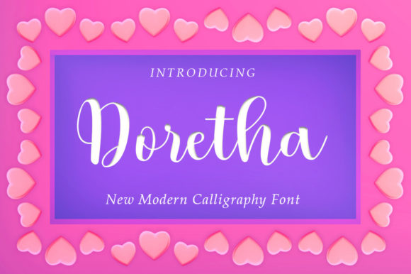 Doretha Script: Elevate Your Design with Romantic Calligraphy