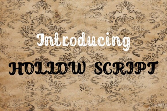 Hollow Script: The Art of Dynamic Curves in Modern Typography