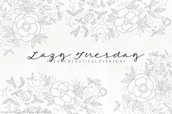 Lazy Tuesday Script: A Handwritten Font with Personality