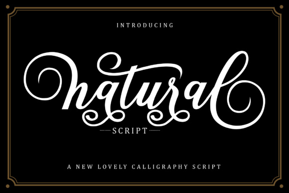 Natural Script: A Feminine Font for Creative Expression